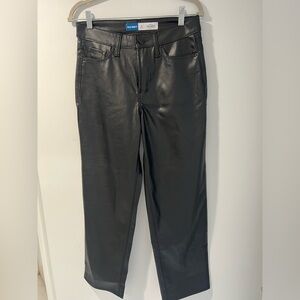 Old Navy Charcoal Faux Leather Pants